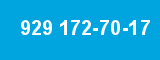 929 172-70-17 929 172-70-17